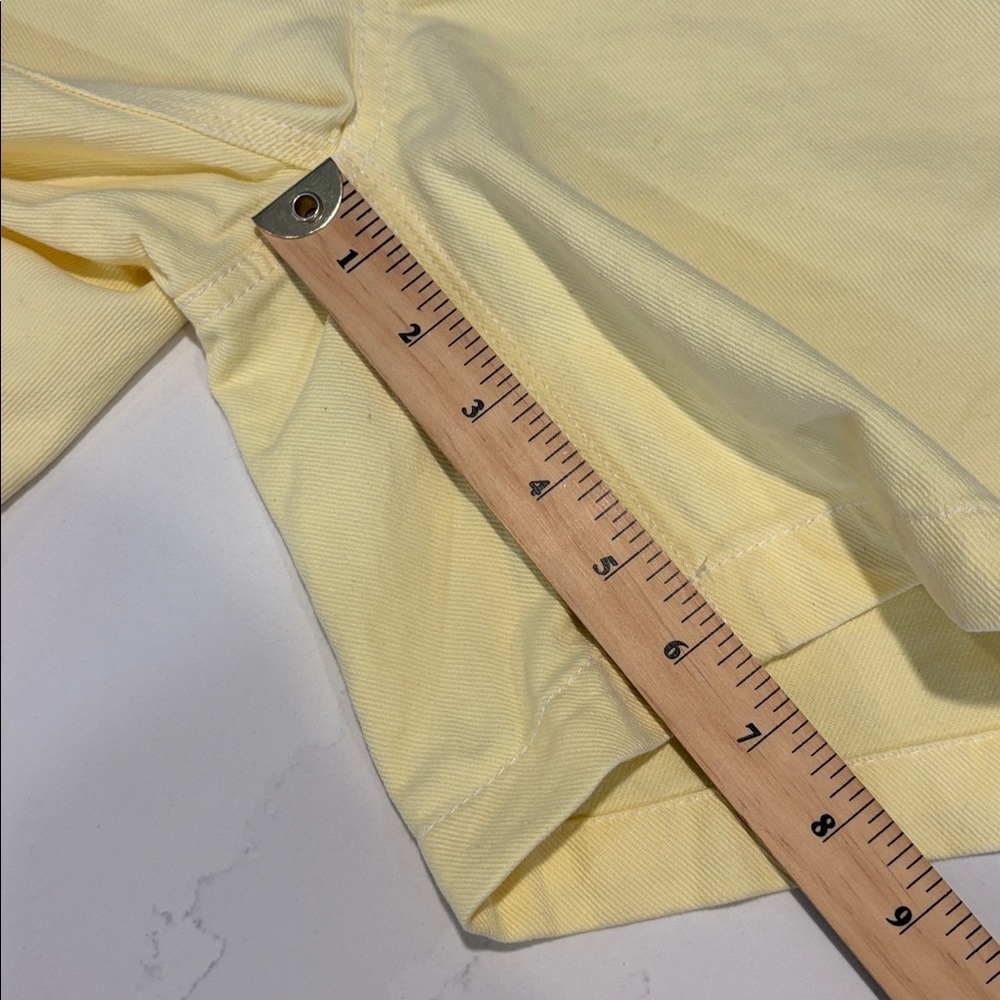 TNA Aritzia Light Yellow Lemonade Carpenter Shorts Size 4 - Picture 7 of 7
